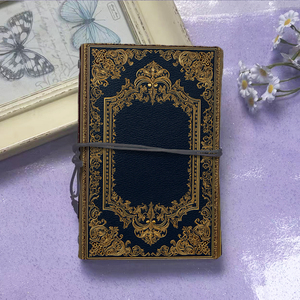 A6 Journal Labor Day regalo per i rappresentanti di vendita che hanno superato gli obiettivi con copertina blu scuro con motivi dorati - Product Image 2