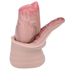 FAAK Ultra Animal Hollow <b>Dildo</b> With Knot for Men Delay Ejaculation Silicone Male Extender for Couples Flirting - Product Image 2