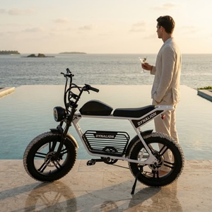 Bicicleta Eléctrica de Neumáticos Anchos de Estilo Casual en Color Blanco con Cambio de 7 Velocidades, Bicicleta Eléctrica para Vacaciones en Isla o Resort - Product Image 2