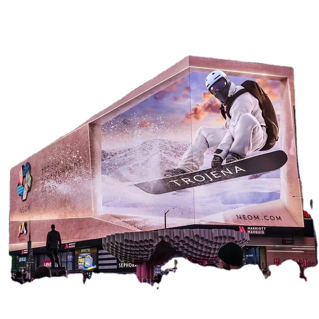 Outdoor 3D Effect LED Display Wall for Stage Naked Eyes LED Video Wall Advertising Billboards Outdoor Naked Eyes LED Screen
