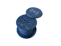 Prise de courant universelle avec recharge sans fil pour mobilier de bureau, prise de courant encastrée de bureau 80 mm