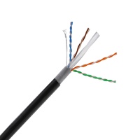 Cable de Red POE para Exteriores, Blindado, de Cobre Libre de Oxígeno, Sólido/Trenzado, Cumple con la Norma Nacional Categoría 6, Personalizado de Fábrica