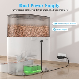 Distributeur de nourriture pour animaux de compagnie, 5L, Semi-automatique, repas unique, compagnon de chat, petite gravité, Tuya, Wifi, mangeoire pour animaux de compagnie, minuterie 2 repas - Product Image 6