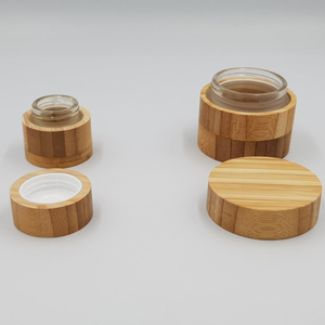 Best Price Glass and <b>Bamboo</b> Cosmetic Jars High Quality From Vietnam High- Class and Environmentally Friendly - Product Image 1