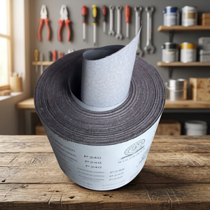 Wood Metal Polishing Abrasive Sanding <b>Roll</b> Riken Vietnam Factory OEM Industrial Grade Hook Loop Sandpaper Jumbo <b>Roll</b> Export Supp - Product Image 2