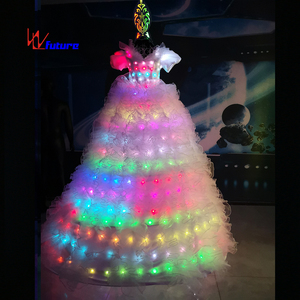 Robe de mariée illuminée par LED Tianchuang, costume de marcheur sur échasses lumineuses pour danse de carnaval - Product Image 4