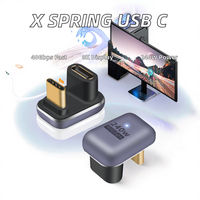 Adaptateur USB-C JILIAN Neuf, Lot de 2, Connecteur Angulaire, 240W PD, Haute Vitesse 40 Gbps, Affichage 8K, Alliage de Zinc, pour Ordinateur Portable/PC/Bureau/Jeux