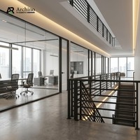 Rampe d'escalier de balcon en alliage d'aluminium de luxe, résistante à la rouille et à l'eau, balustrade extérieure à lattes horizontales pour appartement