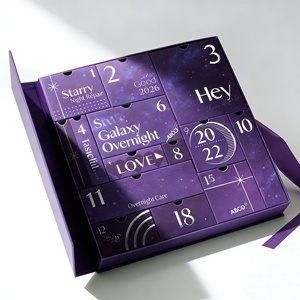 Caja <span class=keywords><strong>de</strong></span> Calendario <span class=keywords><strong>de</strong></span> Adviento <span class=keywords><strong>de</strong></span> Belleza <span class=keywords><strong>de</strong></span> 24 Días, Impresa Personalizada, Reciclable, Vacía para Rellenar, Empaque con Materiales Reciclados para Productos <span class=keywords><strong>de</strong></span> Pestañas - Product Image 4