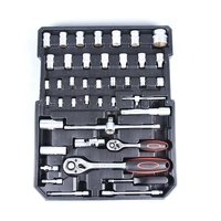 Great Wholesale 186pcs Carbon Steel CRV Aluminum case Tool Box Set for Car Repairing