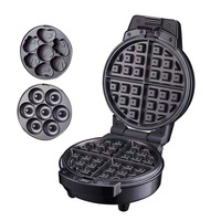 3-en-1 Sandwich Gaufre Donut & Gâteau Machine En Acier Inoxydable Plaques Antiadhésives Appareil De Cuisine Ménage Électrique