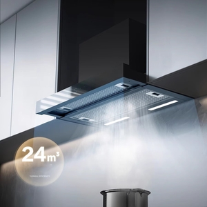 <span class=keywords><strong>Hotte</strong></span> de cuisine extractible en acier inoxydable argenté, haute puissance d'aspiration, à circulation interne, pour usage domestique - Product Image 5