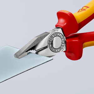Pince combinée KNIPEX 03 06 180 isolée avec poignées multi-composants, testée VDE, chromée, 180 mm - Product Image 6