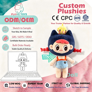 Peluche de Monstruo Pequeño Personalizado con Bordado, Certificado GRS de Sostenibilidad, para Aliviar el Estrés - Product Image 2