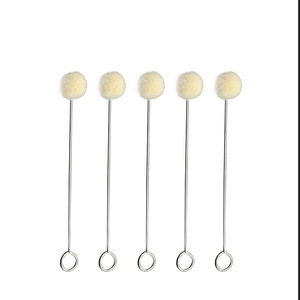 Strumenti Artigianali per la Cura della Pelle: Spazzola con Pallina di Lana - Product Image 1