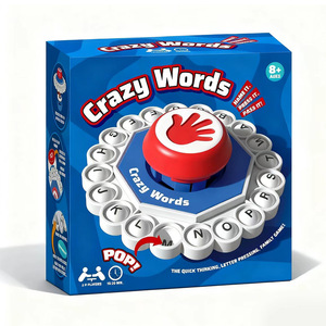<span class=keywords><strong>Jeu</strong></span> de société populaire transfrontalier Crazy Letter Word Press, <span class=keywords><strong>jeu</strong></span> familial rapide pour se retrouver en famille, jouet - Product Image 2