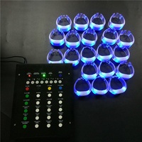 Bracelets LED pour fête avec télécommande DMX, logo personnalisé Ismart, RFID, bracelet lumineux pour concert