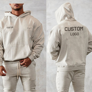 Hoodies surdimensionnés pour hommes personnalisés par les fabricants, en coton épais, confortables et élégants, 400 g/m², plus des hoodies surdimensionnés - Product Image 2