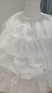 AL1640 Robe de mariage moelleuse Cancan pour femme, <span class=keywords><strong>jupon</strong></span> Crinolina, sous-jupe, 1cm, anneau en acier, 6 cerceaux, <span class=keywords><strong>1</strong></span> couche, tulle, gros volants - Product Image 2