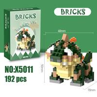 Juego de Bloques de Construcción de Dinosaurios de Plástico ABS Creativo de 40 Piezas, Juguete Educativo de Construcción DIY para Mayores de 14 Años