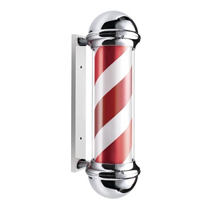 Salon de coiffure professionnel coiffeur lumière lumière tenture murale barbier lumière rotative mode barbier pôle - Product Image 3