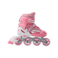 Ensemble de chaussures de patinage à roulettes pour enfants d'usine avec roues de base remplaçables adaptées aux débutants en patinage à roulettes