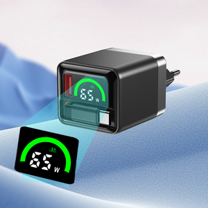 อะแดปเตอร์ชาร์จเร็ว GaN 65W พร้อมสายชาร์จแบบยืดหดได้ 3 พอร์ต ปลั๊ก UK/US/EU/AU ชุดชาร์จเร็ว gan 20w พร้อมสาย type-c - Product Image 2