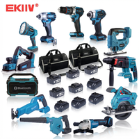 . Kits combinés sans fil EKIIV professionnels de haute qualité, 12 pièces, 21v, pour une vente efficace