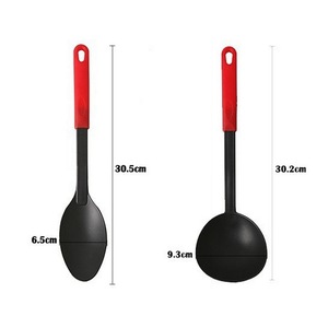 6 pièces antiadhésif alimentaire en Nylon pâtes fourchette tourneur cuillère <span class=keywords><strong>louche</strong></span> <span class=keywords><strong>spatule</strong></span> pelle outil de cuisine <span class=keywords><strong>ensemble</strong></span> d'ustensiles de cuisine - Product Image 5