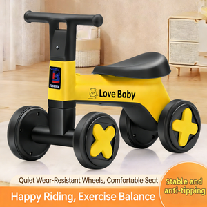 Bicicletta senza pedali per bambini. Regolabile da 1 a 4 anni. Girello per Bambini a Quattro Ruote Antiscivolo per Imparare a Camminare - Product Image 3