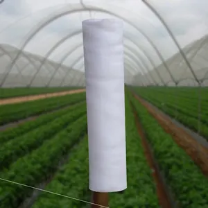 شبكة الحشرات الشبكية للزراعة والبيوت الزجاجية لحماية الأزهار والشجيرات 40 شبكة بلاستيك بيضاء مكافحة شمش القنب