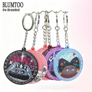 سلسلة مفاتيح بتصميم جديد من بلومتو، إصدار المصمم، تذكار كرتوني، سلسلة مفاتيح مطاطية على شكل أرنب من البي في سي الناعم - Product Image 2