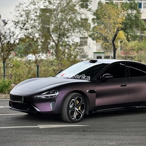 Vật Nuôi Chất Lượng Cao Nhà Máy Ban Đầu Sơn Màu Sắc Ma Thuật Màu Tím Màu Đen Thay Đổi Vinyl 1.52*17M Xe Gói Phim Màu Tím Để Màu Đen - Product Image 4