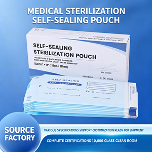 Pochette plate stérile en papier pour dialyse, stérilisée à l'oxyde d'éthylène (EO), pour autoclave, approvisionnement en vrac, jetable, GZ RTS, commande mixte en vrac - Product Image 3