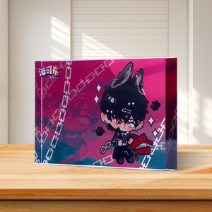 عرض خاص طباعة ملونة بتقنية الأشعة تحت الحى شفافة سميكة واقف مربعة أكريليك لافتات كتل طباعة ثلاثية الأبعاد أنيمي أكريليك الطوب - Product Image 2