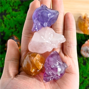 Cristales de Fluorita en Forma de Corazón de Alta Calidad al por Mayor, Gemas Decorativas de Feng Shui para Sanación y Decoración - Product Image 5