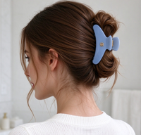 Pince à cheveux en acétate de cellulose Bemay de haute qualité, étiquette dorée, personnalisable, pour femme, pince à tresses élégante