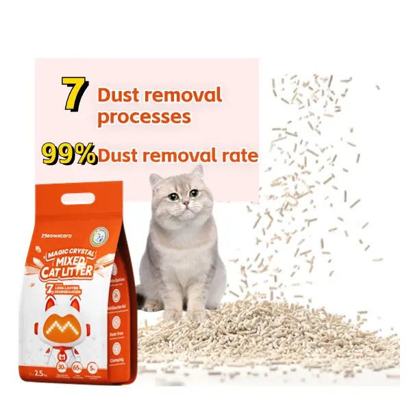 2023年7つのダスト除去プロセスを備えた新技術低ダストTofu Cat Mouth dust free tofu bulk tofu bentonite cat litter sand