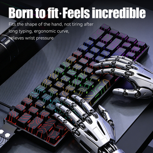 Teclado Mecánico para Juegos con 68 Teclas Intercambiables en Caliente y Teclas con Impresión Lateral, para Computadora Portátil y PC - Product Image 2