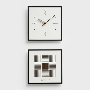 WOZOOM Simple <strong>Square</strong> <strong>Wall</strong> <strong>Clocks</strong> Nordic Modern Home Decor Punch-Free <strong>Clock</strong> Mute MDF Pine Dial <strong>Clock</strong> - Product Image 2