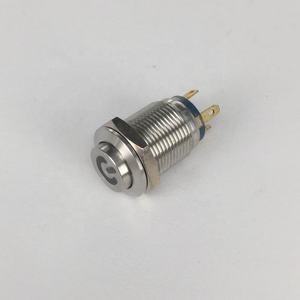 Cmp 2a धातु <span class=keywords><strong>4</strong></span> पिन पावर प्रतीक क्षणिक प्रकाश नेतृत्व बटन स्विच - Product Image 1