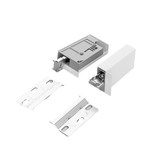 Cabinet Hanging <b>Brackets</b> ABS Gray Base White Cap Wall Mount Detachable For Cabinets Furniture - Product Image 1