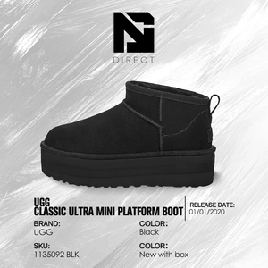 Botas de Plataforma Ultra Mini Clásicas Ugg para Mujer 'Negras', Dropshipping, Botas de Invierno de Moda para Mujer, Botas de Nieve de Lujo de Diseñador Ugg - Product Image 6