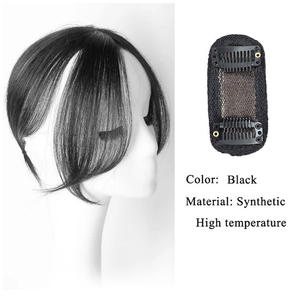 Sintético 3DAir Bangs Hair <span class=keywords><strong>Clip</strong></span>-In Bangs Extension Natural False Bang Topper Hairpiece Invisible - Product Image 2