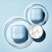 Vente en gros pot de crème carré vide en plastique cosmétiques visage crème pour le corps beurre PP pots en plastique avec couvercles