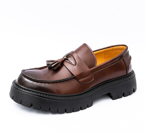 क्रॉस-बॉर्डर बड़े आकार के पुरुषों के रेट्रो कैजुअल फैशन मोटे चमड़े के जूते कोरियन औपचारिक व्यवसाय युवा थोक - Product Image 6