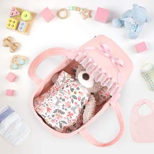 Ensemble <span class=keywords><strong>de</strong></span> berceau pour poupée avec auvent et couverture d'oreiller - Product Image 5