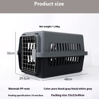 Étuis de transport pour animaux de compagnie personnalisés, en plastique, portables, respirants, légers, écologiques, robustes et durables pour le transport aérien