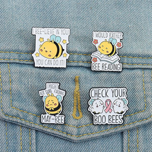 Simpan tato Enamel Pin Pin kesadaran kanker payudara bros merah muda kerah pita hadiah perhiasan untuk pasokan massal teman - Product Image 1