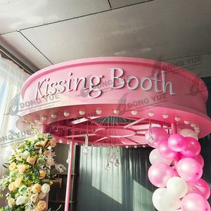 Usine Pice personnalisé extérieur détachable Photo <span class=keywords><strong>Booth</strong></span> décor mariage baiser cabine pour la décoration - Product Image 6